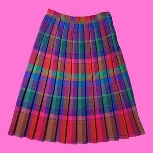 VTG plaid skirt